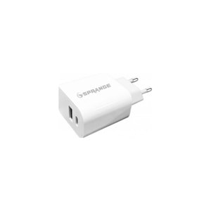 Sprange PTC18 USB-C USB-A QC 3,0 27W Hızlı Şarj Başlığı