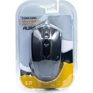 Concord C-27 Aura Usb 120 Cm 1000 Dpi Kablolu Mouse