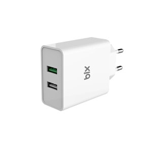 Bix BX-2U11 5V,3,1A/15,5W 2 Port Usb Hızlı Şarj Cihazı