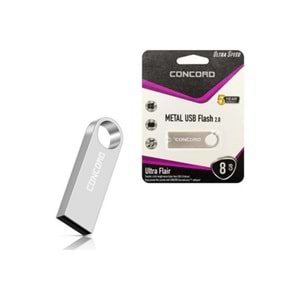 Concord C-U8 8 GB Usb 2.0 Metal Ultra Flair Flash Bellek