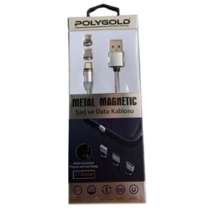 POLYGOLD PG-469 3 İN 1 MIKNATISTI USB KABLO