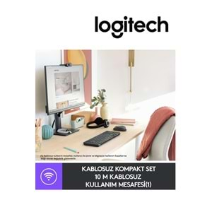 Logıtech MK220 Kablosuz Klavye Mouse Set (Q TR)