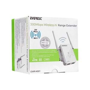 Everest EWR-N501 300Mbps 2.4GHz 1*WAN+1*LAN+WPS Router+AP+Repeater Wifi Range Extender