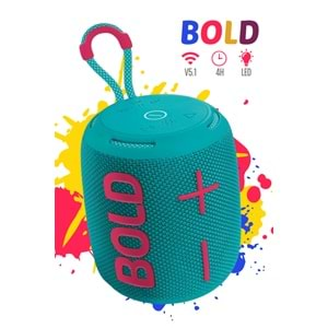 Powerway BOLD Taşınabilir Ses Bombası Kablosuz Bluetooth Hoparlör Speaker Yüksek Sesli TWS