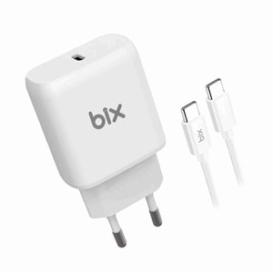 Bix BX-UC25TA 5V,3A/9V,2,77A/12V.2,1A/25W Iphone 5A Type-C 1mt Kablolu Şarj Cihazı