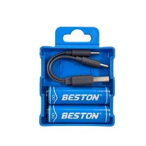 Beston PS-02C2 AA 2X Type-C şarjlı Kalem Pil 2