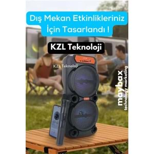 GTS-1880 KABLOSUZ MİKROFONLU IŞIKLI BLUETOOTHT SPEAKER