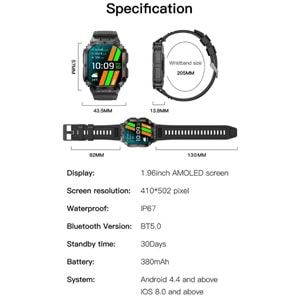 HAINOTEKO TEKO-3 AMOLED AKILLI SAAT