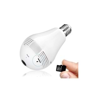 VR CAM VR-V9-X DUY GİRİŞLİ LED AMPÜL HD WI-Fİ KAMERA