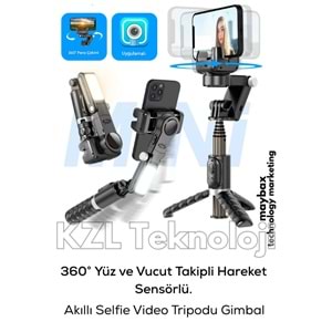 PG-Q18 GIMBAL LED IŞIKLI KUMANDALI TRİPOD SELFIE ÇUBUĞU