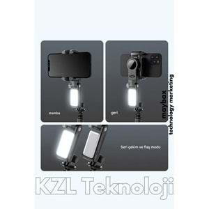PG-Q18 GIMBAL LED IŞIKLI KUMANDALI TRİPOD SELFIE ÇUBUĞU