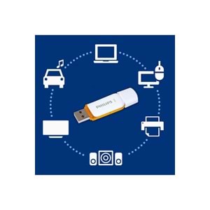 Philips 2.0 128 GB USB Snow Edition Orange FM12FD70B
