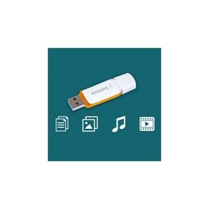 Philips 3.0 128 GB USB FLASH BELLEK Snow Edition Orange FM12FD75B
