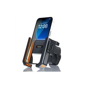 Bix BPH01 Gidon Bağlantılı Bisiklet Motosiklet için Esnek ABS 4-7.8¨ inç Telefon Tutucu 360° Dönebilen Tasarım