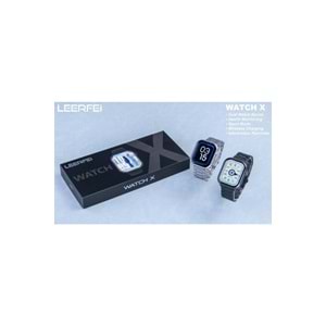 LF-WATCHX SİYAH KUTU AMOLED AKILLI SAAT