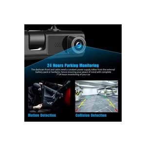 C309 ARAÇ İÇİ DİKİZ GPRS DASHCAM Wİ-Fİ ARABA KAMERASI