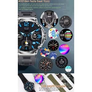 LEERFEİ SW-80 3 KORDON AMOLED AKILLI SAAT