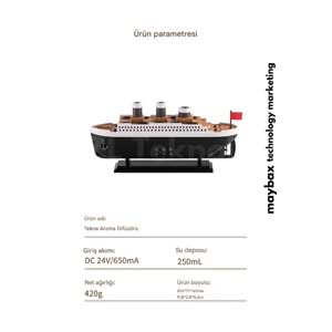 LF-299 TİTANİK GEMİ BUHARLI HAVA NEMLENDİRİCİ