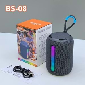 BS-08 IŞIKLI BLUETOOTH SPEAKER