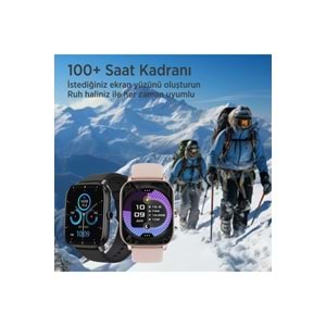 Bix SW03 2.01” TFT Geniş Ekran, Spor Sağlık Takibi ve Bluetooth 5.2 Telefon Görüşme Özellikli IP67 Suya Dayanıklı iOS Android Uyumlu Akıllı Saat