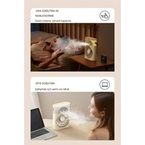 LEERFEİ LF-F9 USB Lİ SULU MASA ÜSTÜ VANTİLATÖR