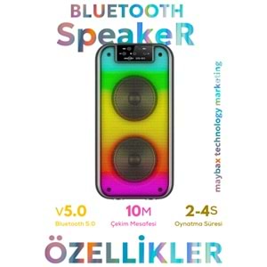 GTS-1873 IŞIKLI BLUETOOTH SPEAKER