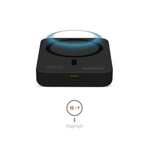 Powerway TXM5 5.000 mAh PD 15W Magsafe Kablosuz Wireless Taşınabilir Şarj Cihazı Powerbank