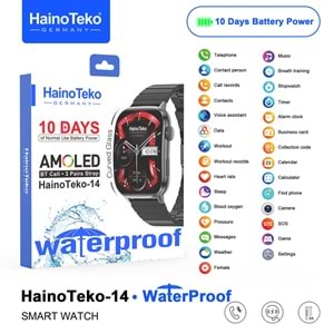 TEKO-14 HAİNO TEKO SU GEÇİRMEZ AKILLI SAAT 3 KORDONLU