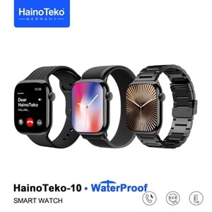 TEKO-10 HAİNO TEKO SU GEÇİRMEZ AKILLI SAAT 3 KORDONLU