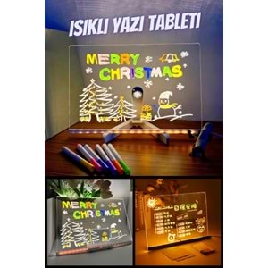 JS-01 AKRİLİK LÜMİNESAN IŞIKLI YAZI VE ÇİZİM TABLETİ