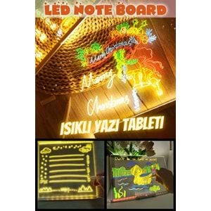 JS-01 AKRİLİK LÜMİNESAN IŞIKLI YAZI VE ÇİZİM TABLETİ