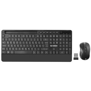 Everest KM-9676 Siyah Kablosuz 800/1200/1600 dpi Q Standart Klavye + Mouse Set