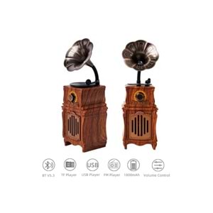 PG-AS31 GRAMAFON BLUTOOTH NOSTALJİK SPEAKER