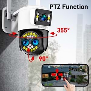 LF-006 // ÜÇ KAMERALI HD WİFİ IP KAMERA // LEERFEİ