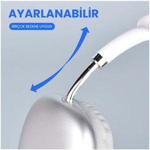 Maxron P9 Pro Kılıflı Kulak Üstü Bluetooth Kulaklık Kablosuz Ayarlanabilir 10 Saat Müzik Micro Sd Type-C Şarj