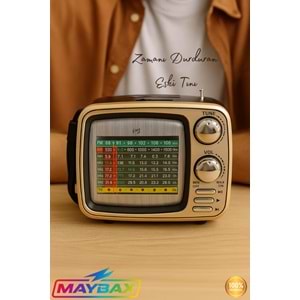 KTF-1641 BLUETOOTH GÜNEŞ ENERJİLİ NOSTALJİK RADYO