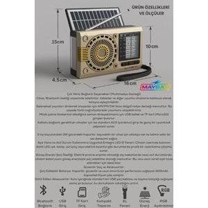 KTF-1481 BLUETOOTH NOSTALJİK RADYO