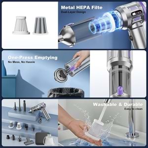 ST-6697 // GÖSTERGELİ VACUUM CLEANER EL SÜPÜRGESİ // LEERFEI