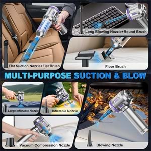 ST-6697 // GÖSTERGELİ VACUUM CLEANER EL SÜPÜRGESİ // LEERFEI