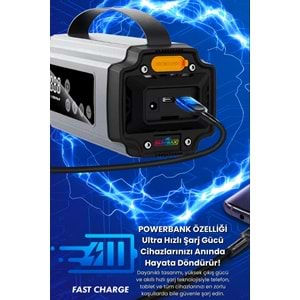 PG-6613 / AKÜ TAKVİYELİ ŞARJLI HAVA POMPASI