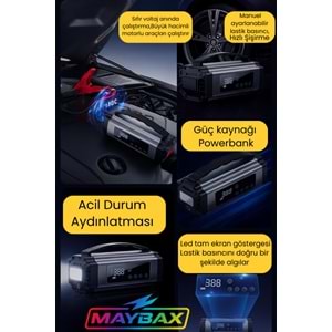 PG-6613 / AKÜ TAKVİYELİ ŞARJLI HAVA POMPASI