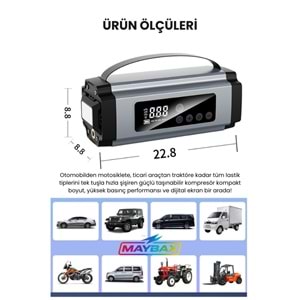 PG-6613 / AKÜ TAKVİYELİ ŞARJLI HAVA POMPASI