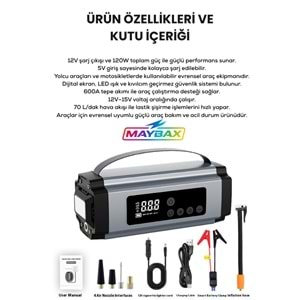 PG-6613 / AKÜ TAKVİYELİ ŞARJLI HAVA POMPASI