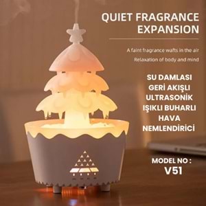 V51 SU DAMLASI GERİ AKIŞLI ULTRASONİK IŞIKLI BUHARLI HAVA NEMLENDİRİCİ LEERFEİ