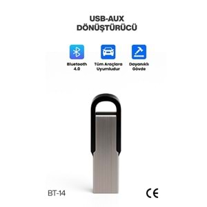 Concord BT-14 Araç Teyp Bluetooth Çevirici | USB Dönüştürücü