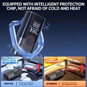 ST-9650 / AKÜ TAKVİYELİ ŞARJLI HAVA POMPASI