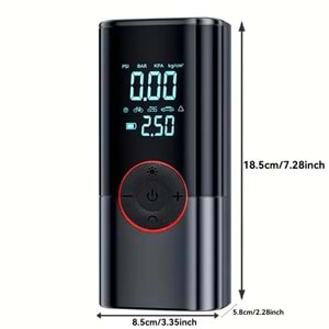 ST-9650 / AKÜ TAKVİYELİ ŞARJLI HAVA POMPASI