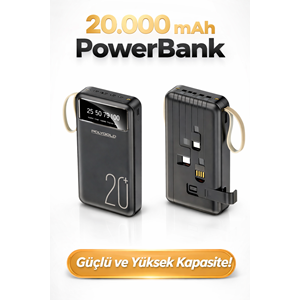 PG-PW120 POWER BANK KABLOLU 20000 mAh