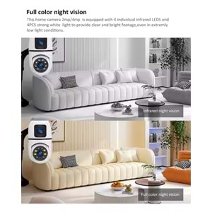 LF-S2 // AMPÜL ÇİFT LENS HD WIFI IP KAMERA // LEERFEI