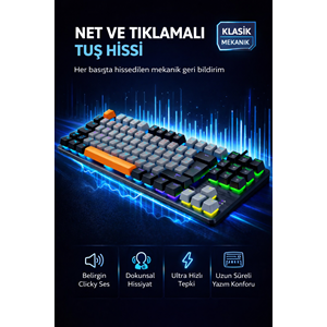 Versatile VE-9870 Mechanıcal Tkl Gamıng Keyboard